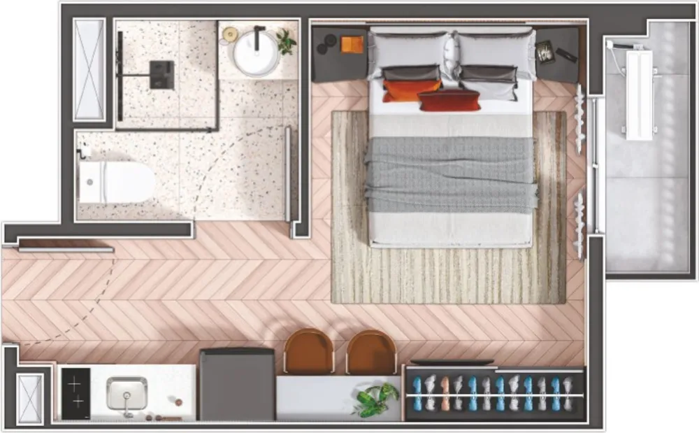 Apartamento, 1 quarto, 19 m² - Foto 11