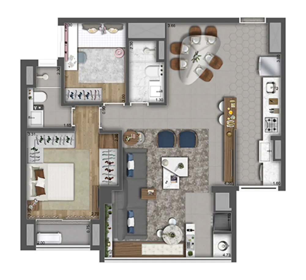 Apartamento, 2 quartos, 62 m² - Foto 11