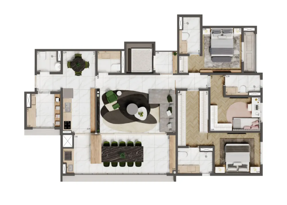 Apartamento, 3 quartos, 164 m² - Foto 8