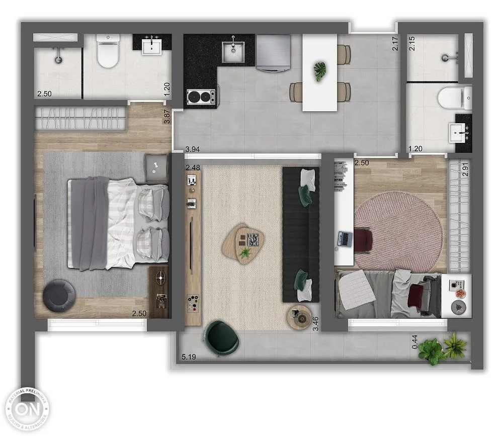 Apartamento, 3 quartos, 77 m² - Foto 6