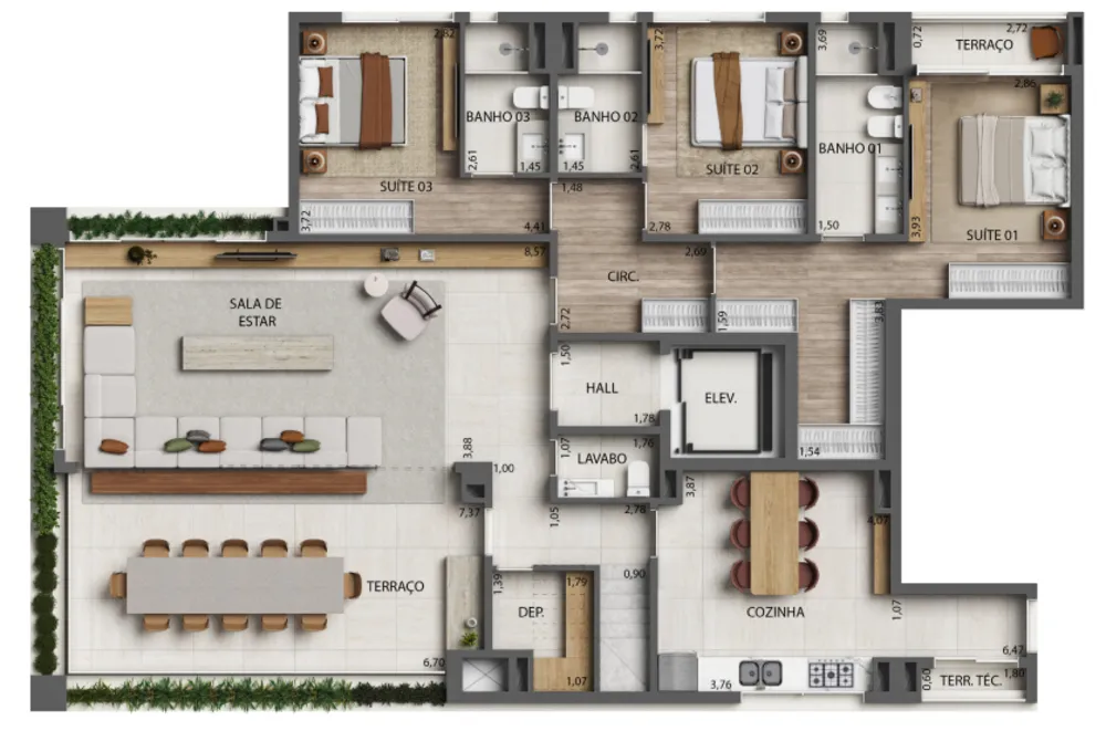 Apartamento, 4 quartos, 241 m² - Foto 7