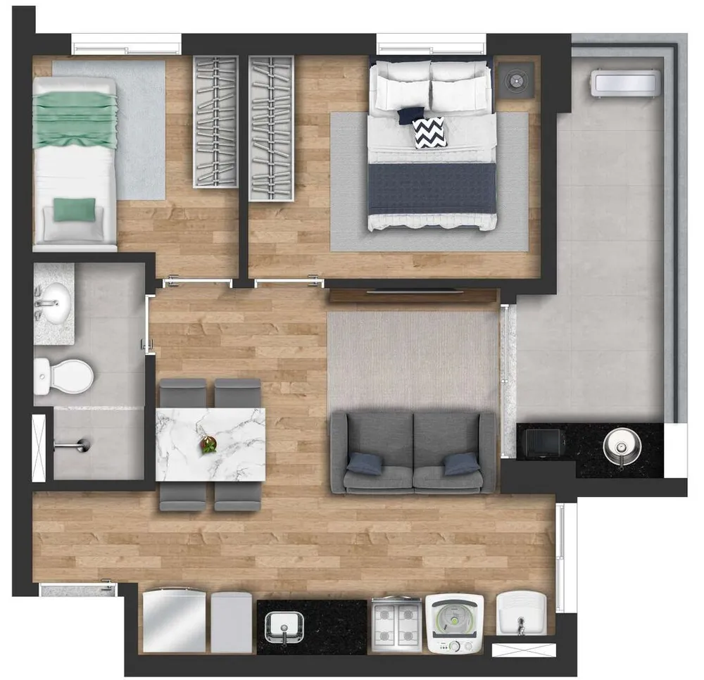 Apartamento, 2 quartos, 43 m² - Foto 11
