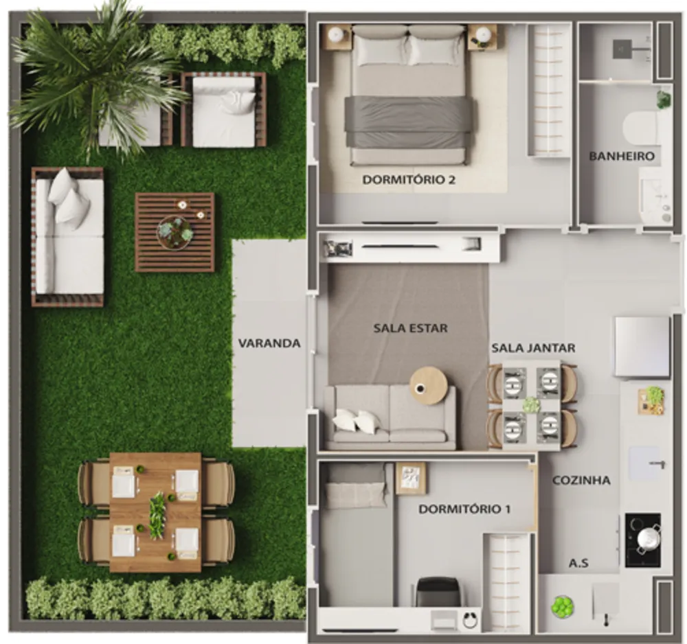 Apartamento, 2 quartos, 36 m² - Foto 8