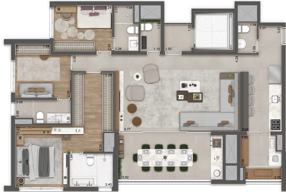 Apartamento, 3 quartos, 82 m² - Foto 3
