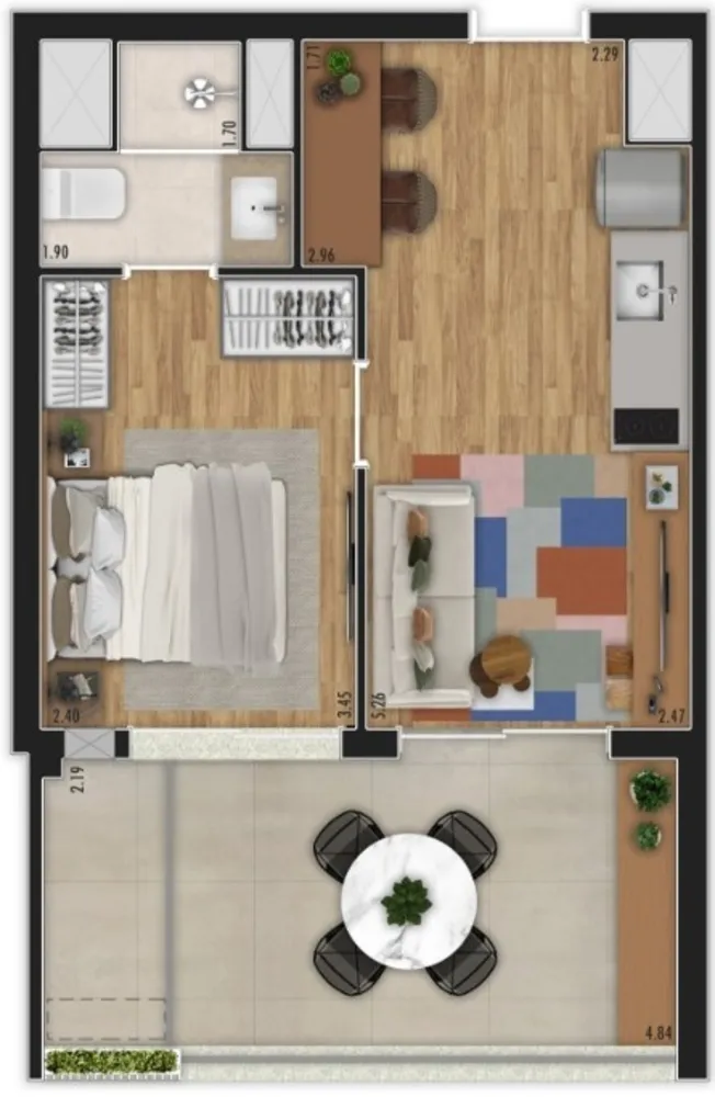 Apartamento, 1 quarto, 36 m² - Foto 6