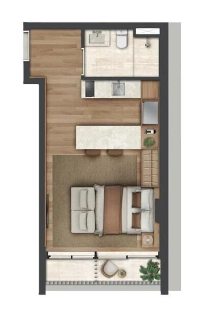 Apartamento, 1 quarto, 30 m² - Foto 7