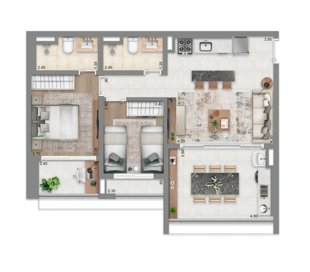 Apartamento, 3 quartos, 84 m² - Foto 8