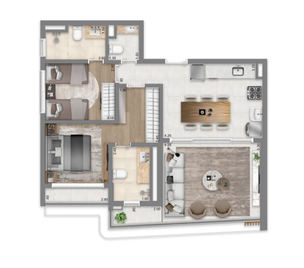 Apartamento, 3 quartos, 84 m² - Foto 10