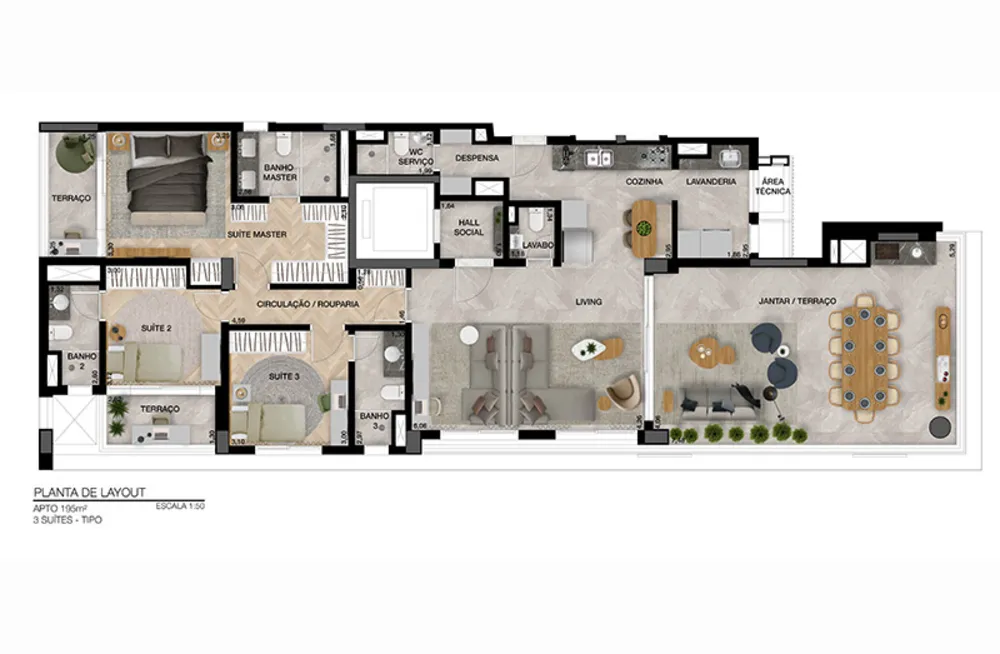 Apartamento, 4 quartos, 195 m² - Foto 6