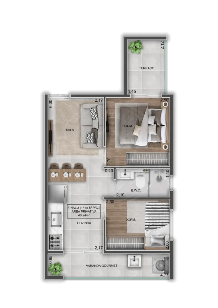 Apartamento, 1 quarto, 30 m² - Foto 5