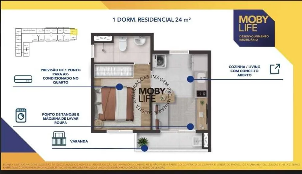 Apartamento, 2 quartos, 31 m² - Foto 5