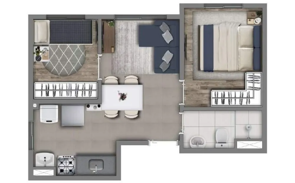 Apartamento, 1 quarto, 34 m² - Foto 7
