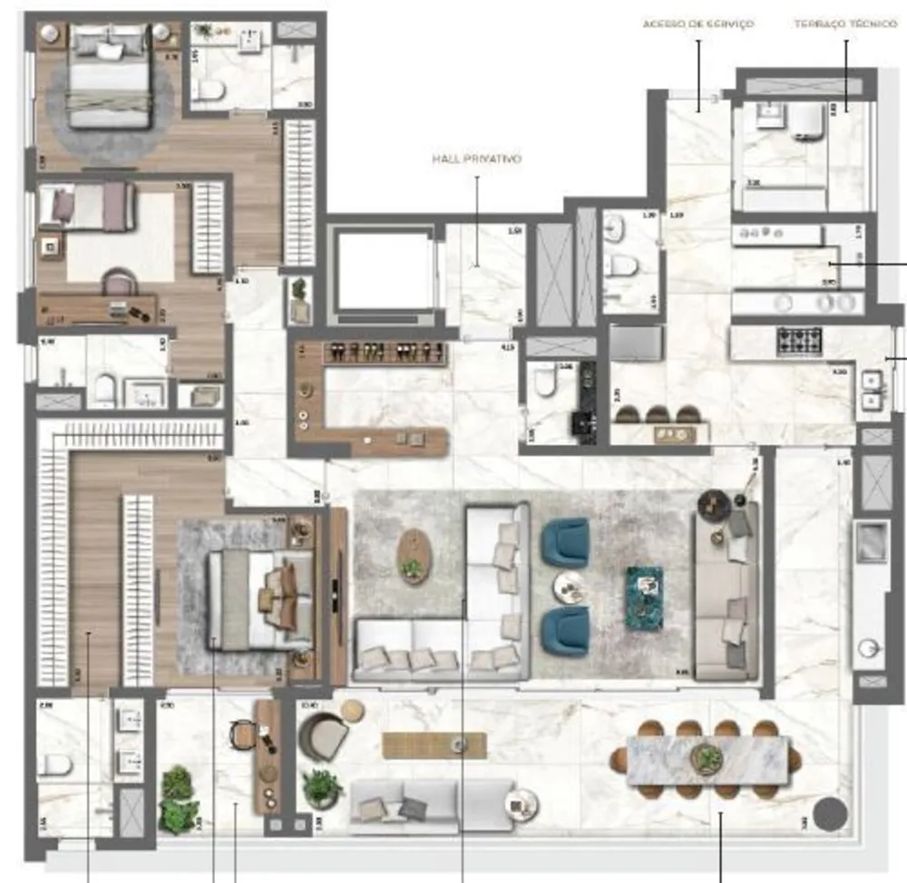 Apartamento, 4 quartos, 213 m² - Foto 3