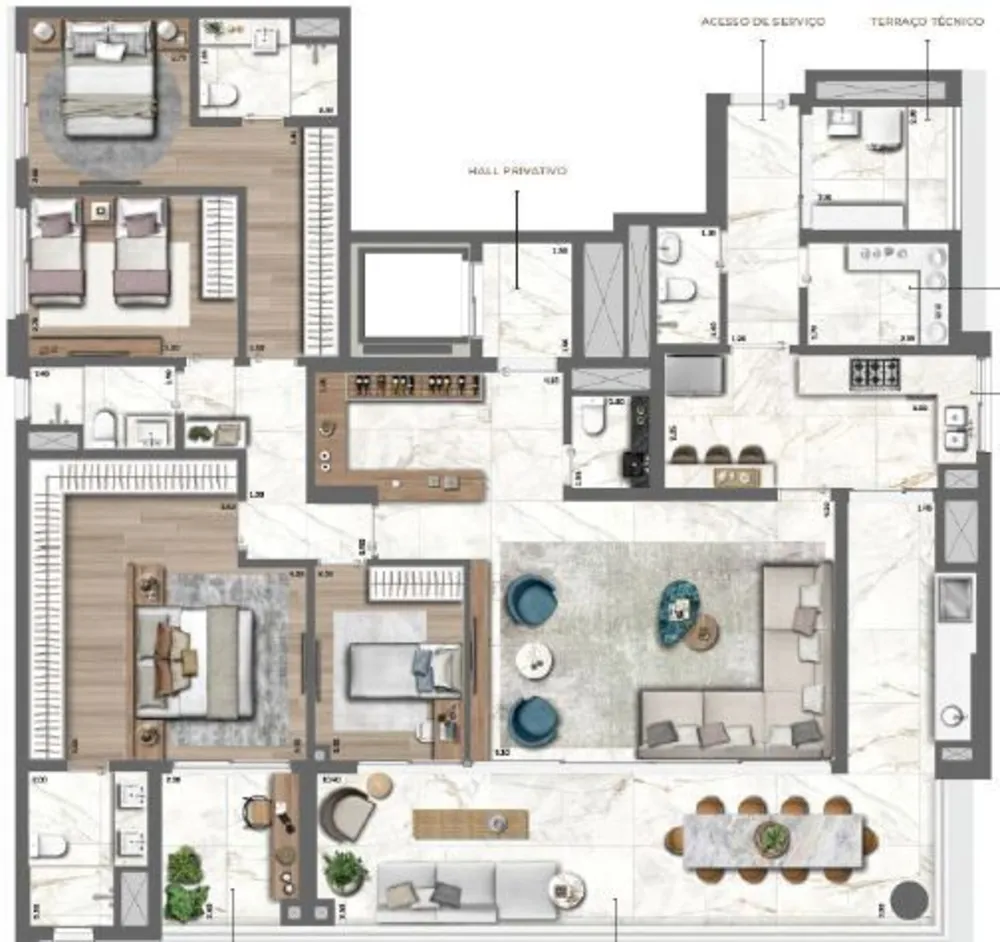 Apartamento, 4 quartos, 213 m² - Foto 8
