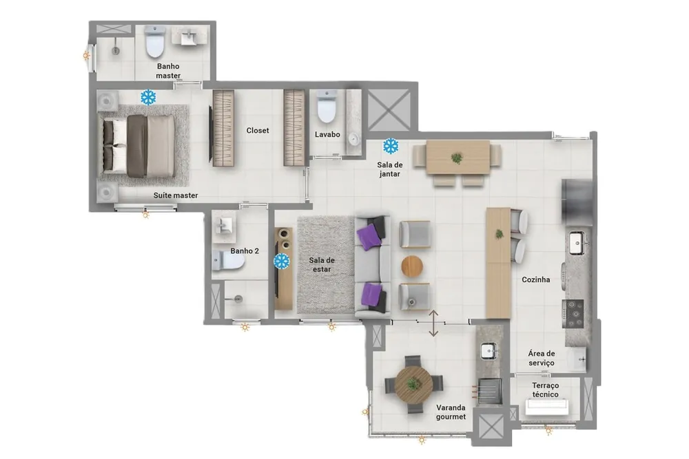 Apartamento, 2 quartos, 70 m² - Foto 12