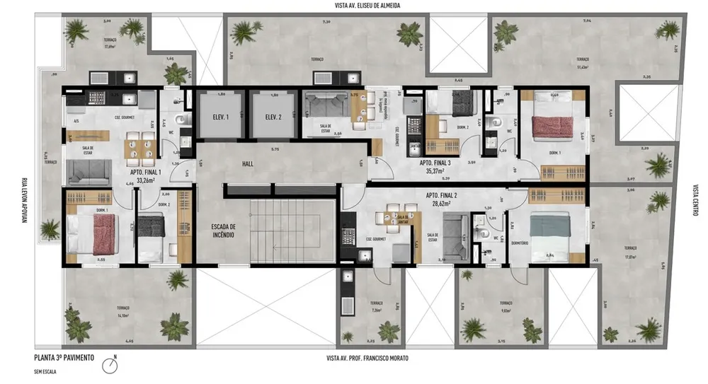 Apartamento, 1 quarto, 30 m² - Foto 2