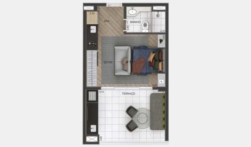 Apartamento, 2 quartos, 57 m² - Foto 5