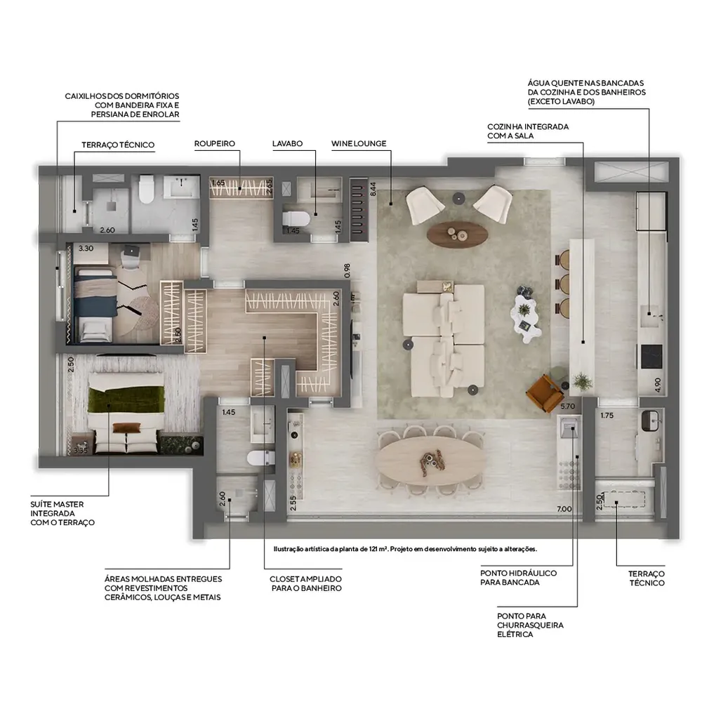 Apartamento, 3 quartos, 94 m² - Foto 1
