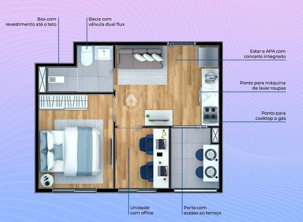 Apartamento, 1 quarto, 62 m² - Foto 8