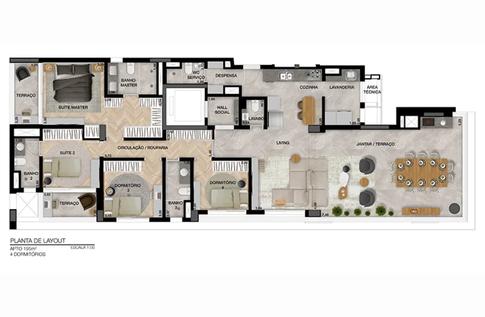 Apartamento, 3 quartos, 167 m² - Foto 3