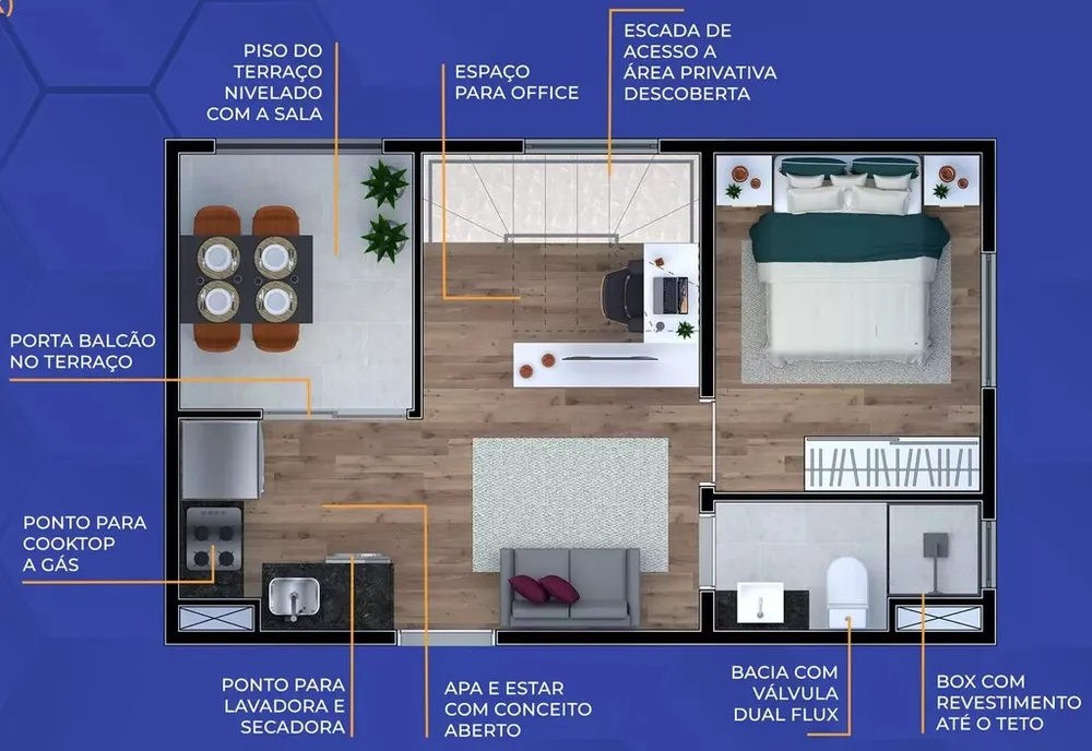 Apartamento, 1 quarto, 34 m² - Foto 12