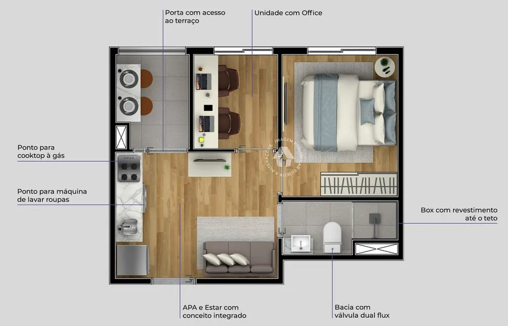 Apartamento, 1 quarto, 41 m² - Foto 8