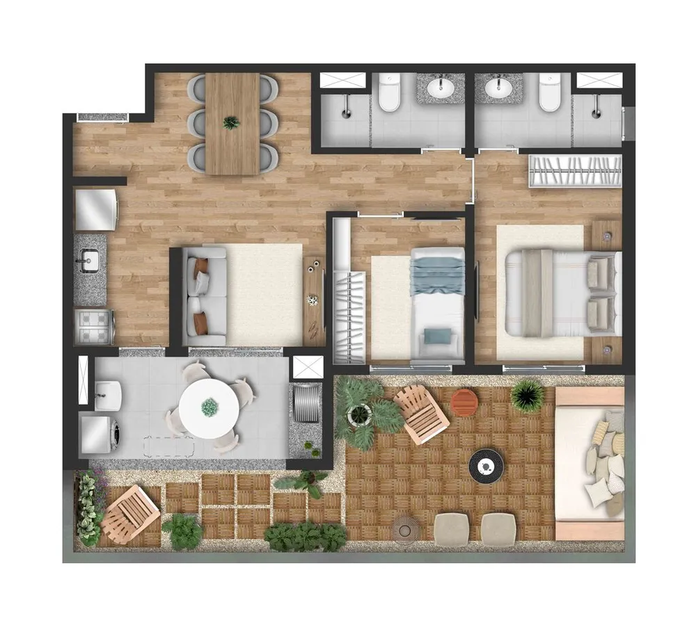 Apartamento, 3 quartos, 65 m² - Foto 8