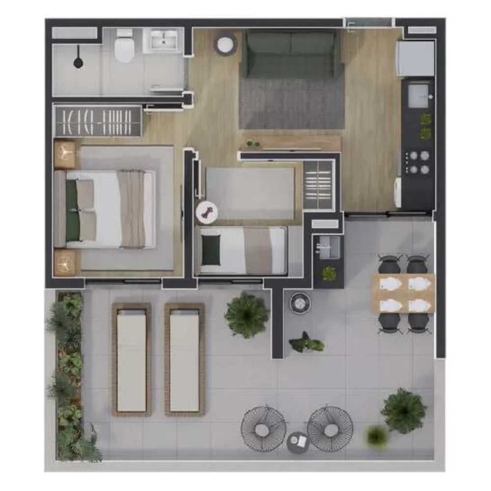Apartamento, 1 quarto, 31 m² - Foto 4