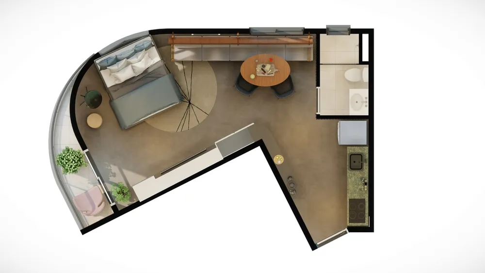 Apartamento, 1 quarto, 58 m² - Foto 7