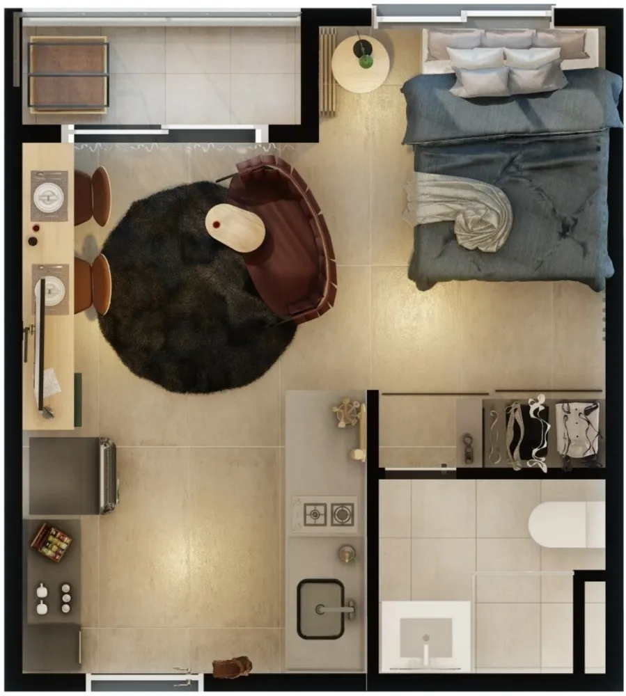 Apartamento, 1 quarto, 58 m² - Foto 8