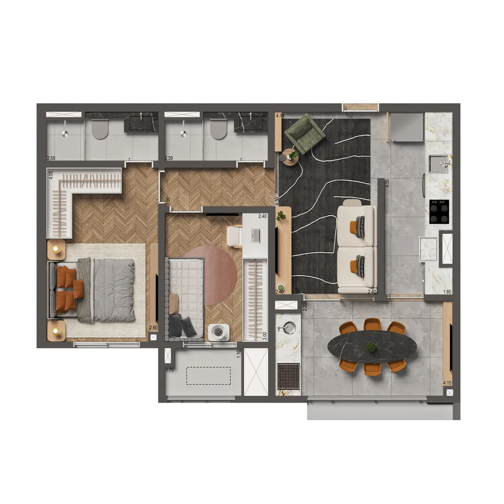 Apartamento, 2 quartos, 62 m² - Foto 7