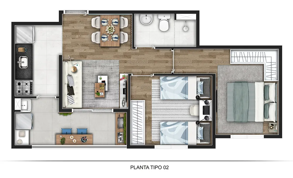 Apartamento, 1 quarto, 35 m² - Foto 10