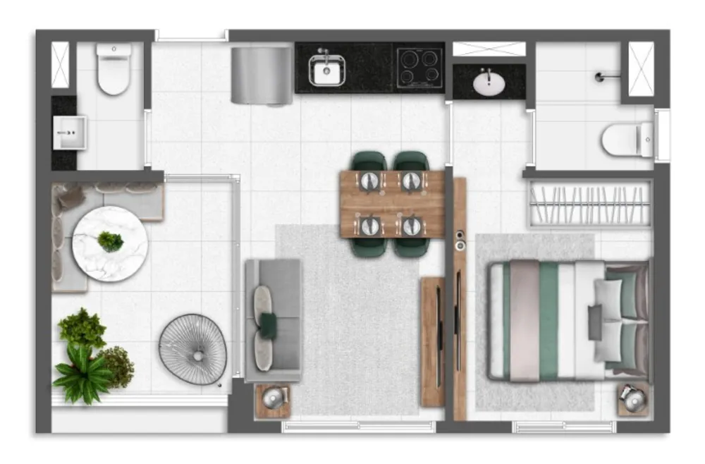 Apartamento, 1 quarto, 27 m² - Foto 4