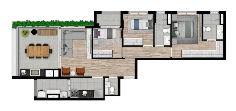 Apartamento, 2 quartos, 58 m² - Foto 6