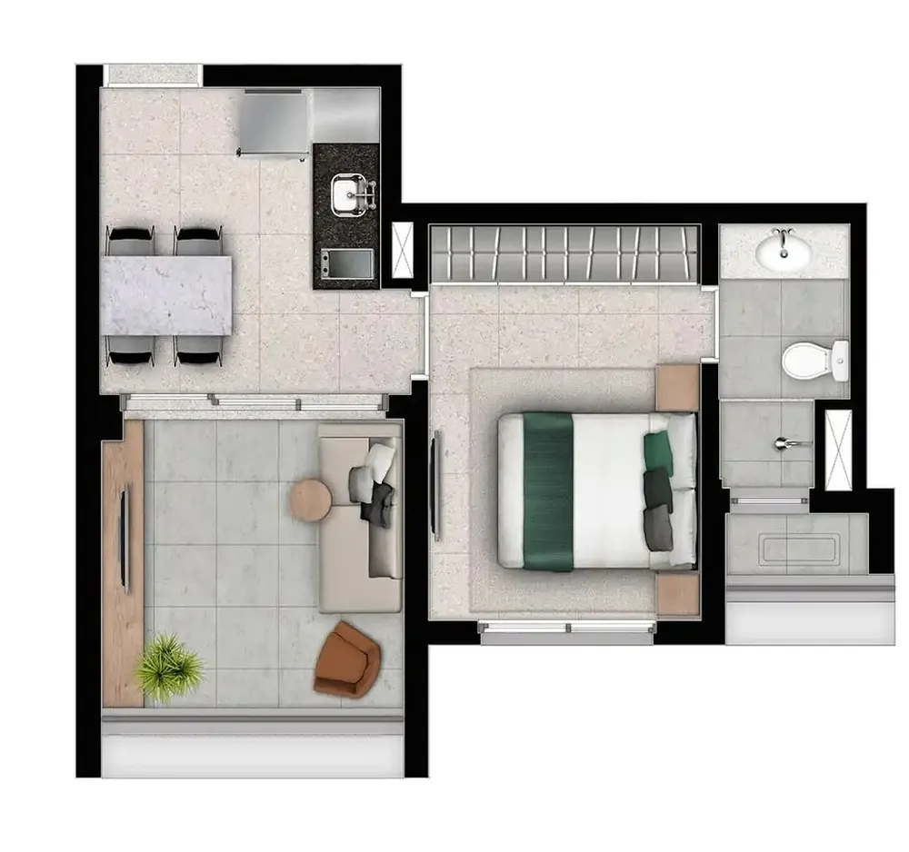 Apartamento, 2 quartos, 58 m² - Foto 4