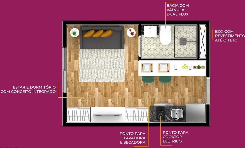 Apartamento, 1 quarto, 43 m² - Foto 6