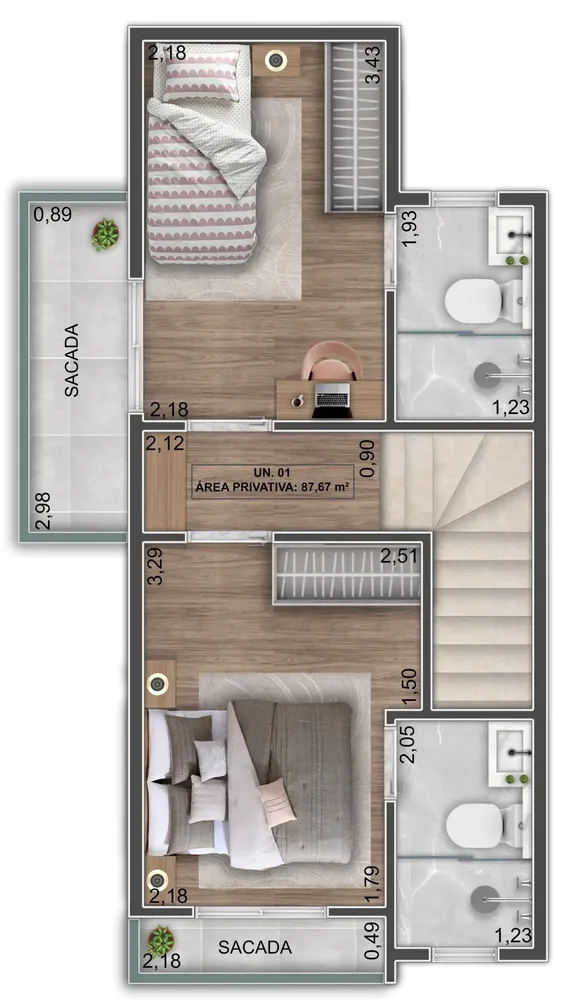 Casa, 2 quartos, 79 m² - Foto 6