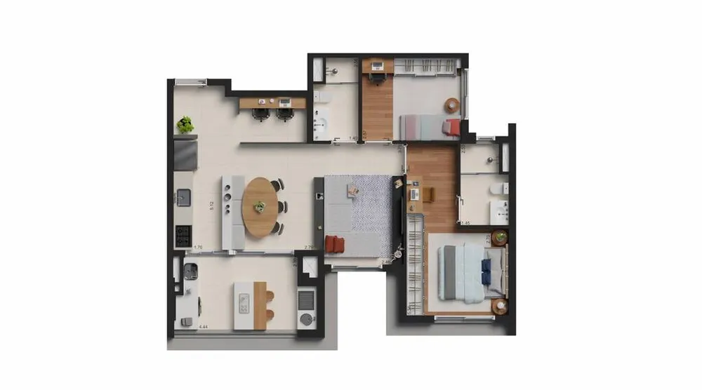 Apartamento, 2 quartos, 72 m² - Foto 7