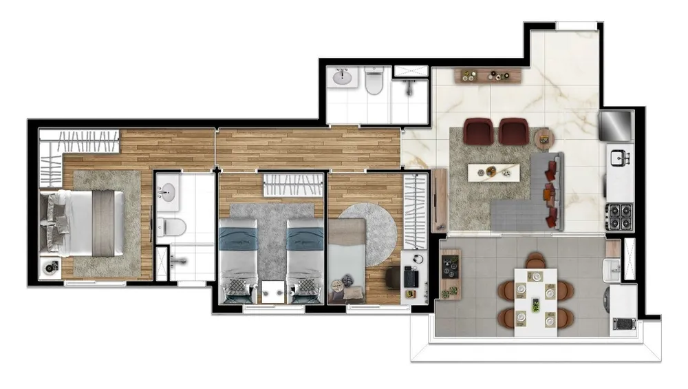 Apartamento, 2 quartos, 49 m² - Foto 7