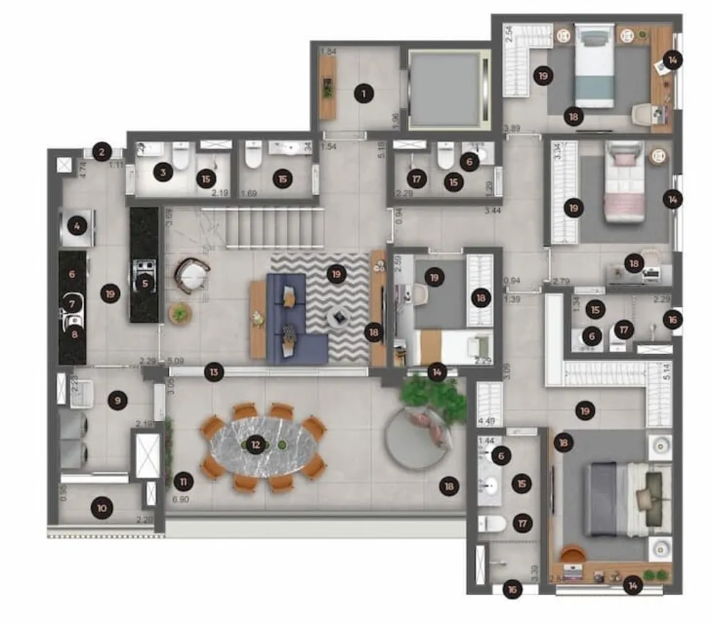 Apartamento, 4 quartos, 151 m² - Foto 11