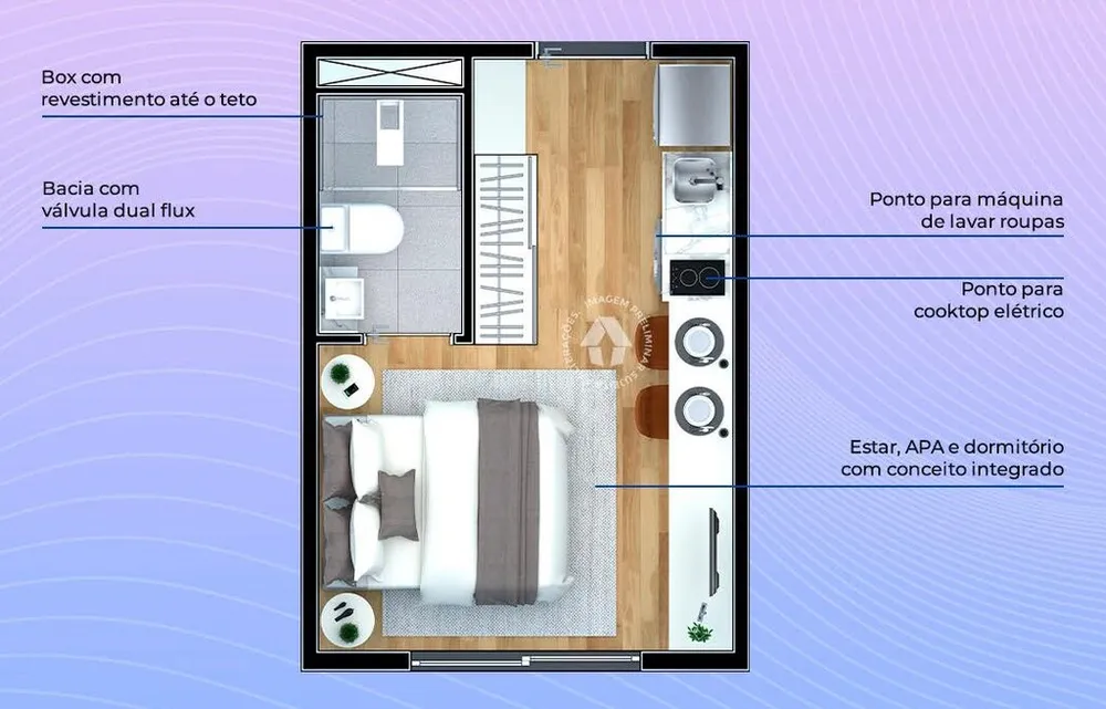Apartamento, 1 quarto, 58 m² - Foto 12