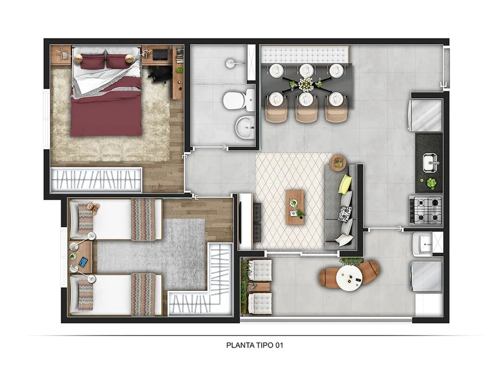Apartamento, 2 quartos, 70 m² - Foto 11