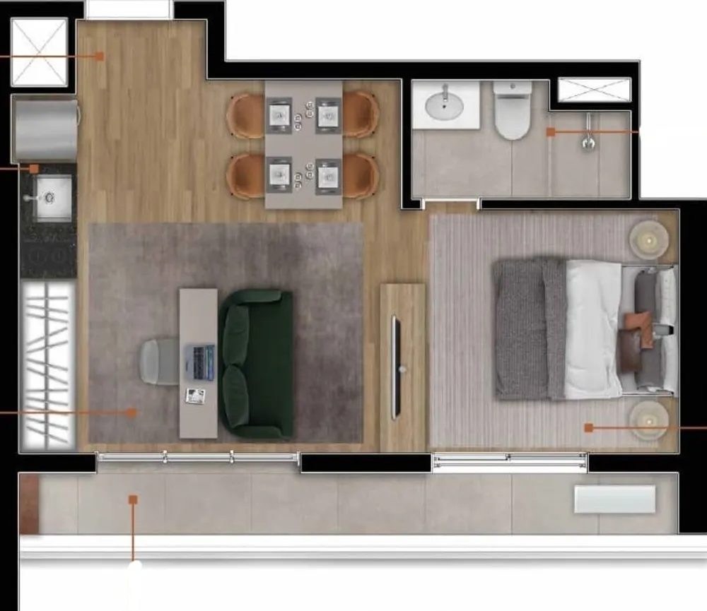 Apartamento, 2 quartos, 63 m² - Foto 6