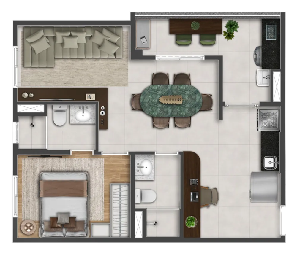 Apartamento, 2 quartos, 50 m² - Foto 10
