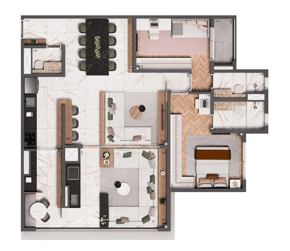Apartamento, 2 quartos, 75 m² - Foto 12