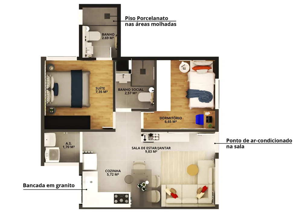 Apartamento, 1 quarto, 24 m² - Foto 12