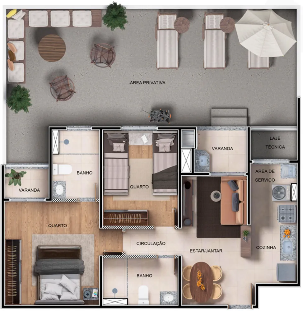 Apartamento, 2 quartos, 55 m² - Foto 6