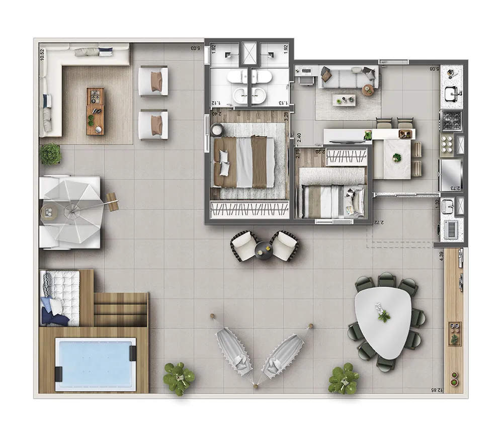 Apartamento, 2 quartos, 62 m² - Foto 8