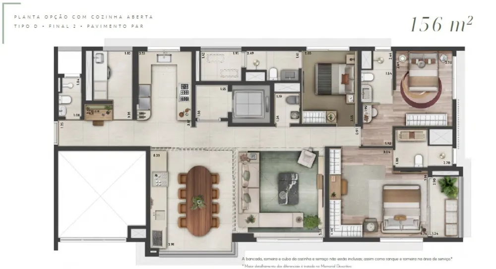 Apartamento, 3 quartos, 151 m² - Foto 2