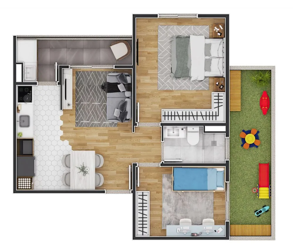 Apartamento, 2 quartos, 52 m² - Foto 8